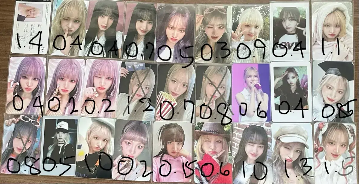 ive photocard 팝니다! kim gaeul ahn yujin nayeonlay jang wonyoung liz kim jiwon leeseo