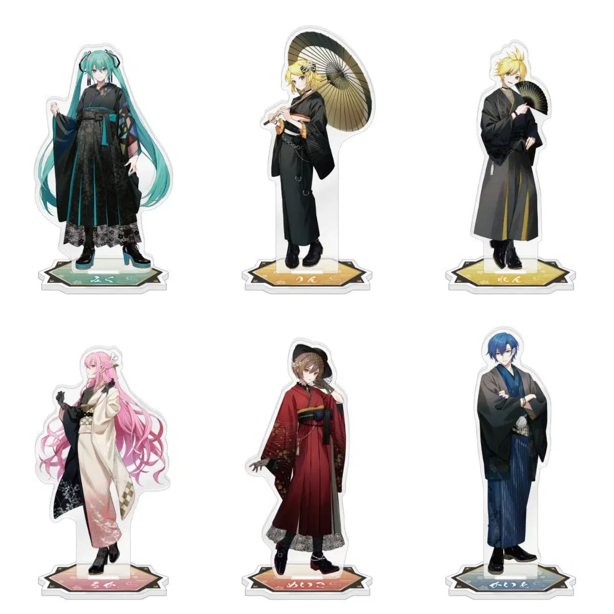 Vocaloid 2024 New Year acrylic Tool Miku Ruka Kagamine Rin ren Meiko