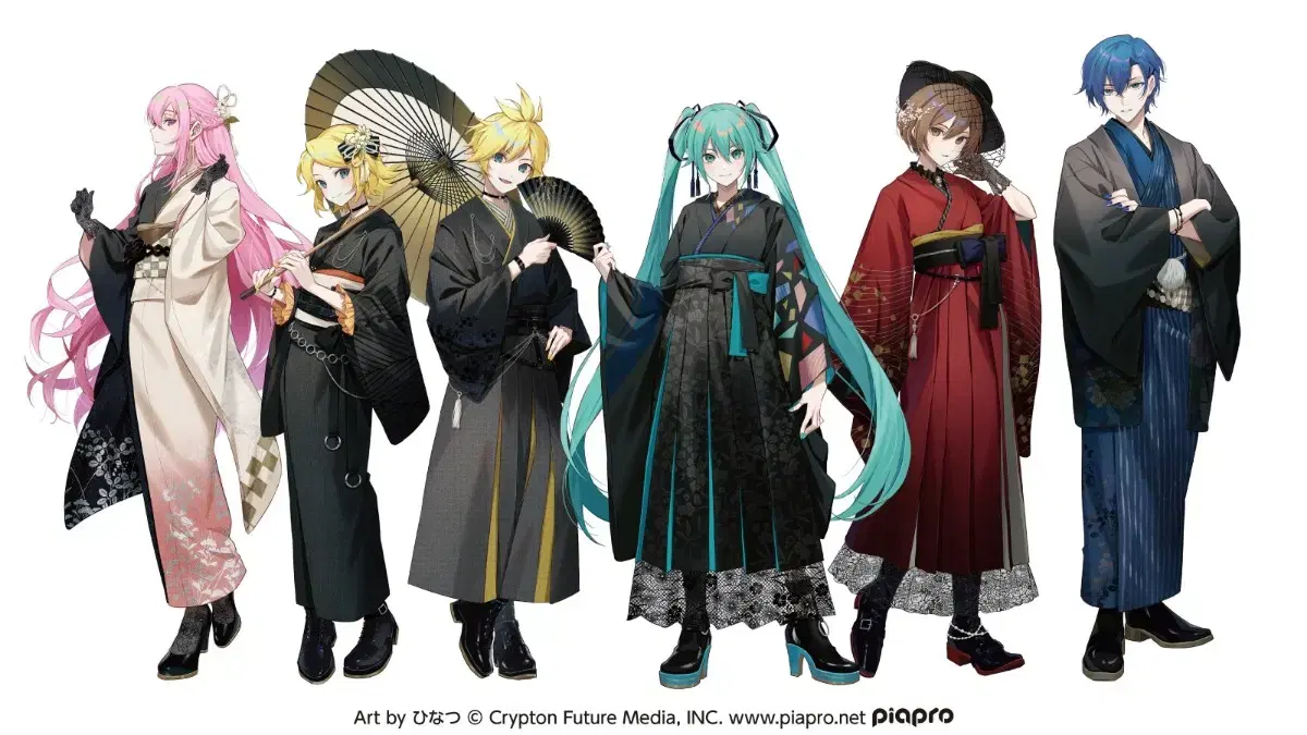 Vocaloid 2024 New Year acrylic Tool Miku Ruka Kagamine Rin ren Meiko