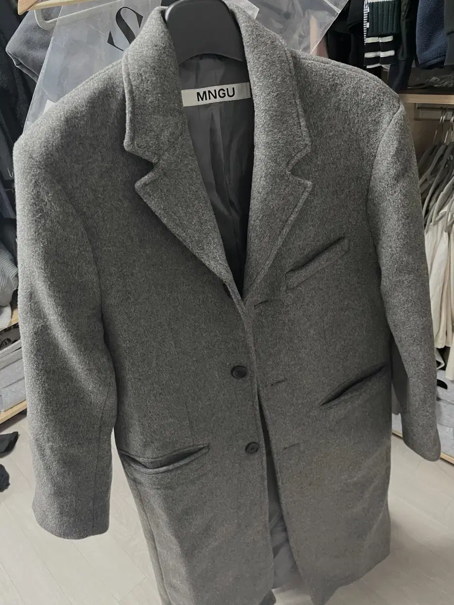 MNGU Chesterfield Coat Grey M