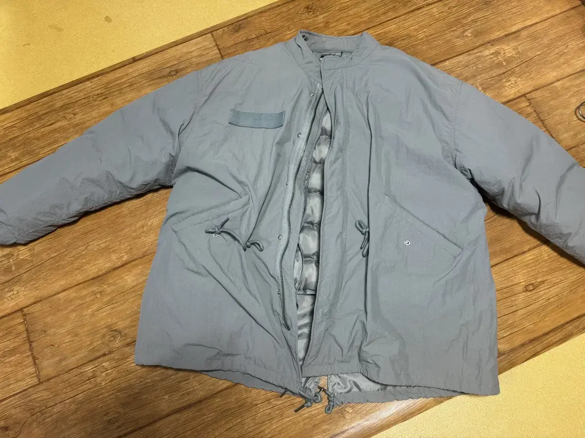 M65 Taped Internal Pockets Dog Parka Short Grey