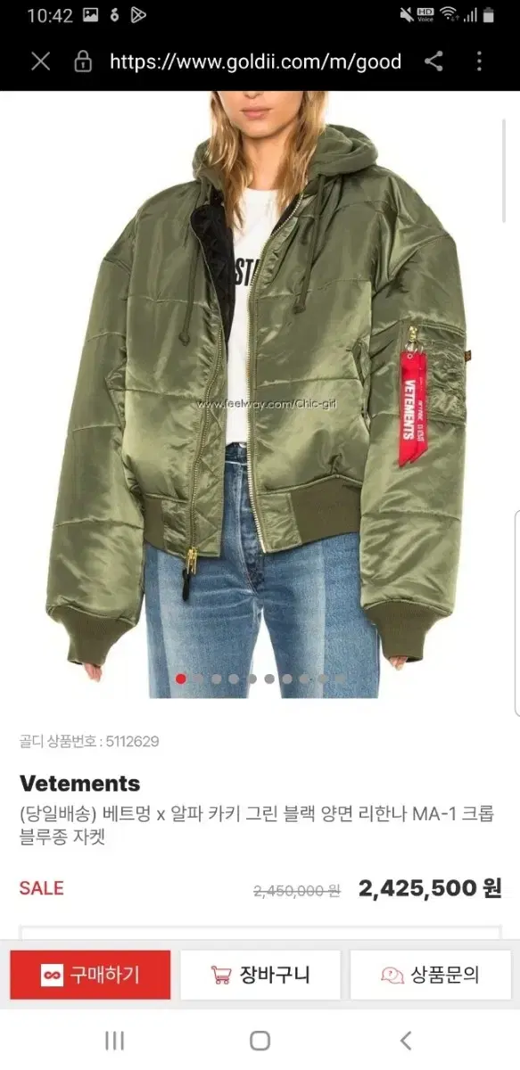 Vetements X Alpine Industry Boomer Jacket 105