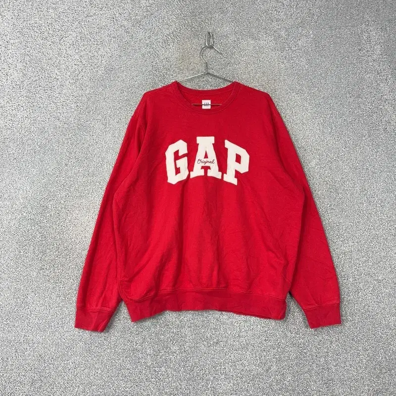 Gap Embroidered Printed Red Topsheet XL