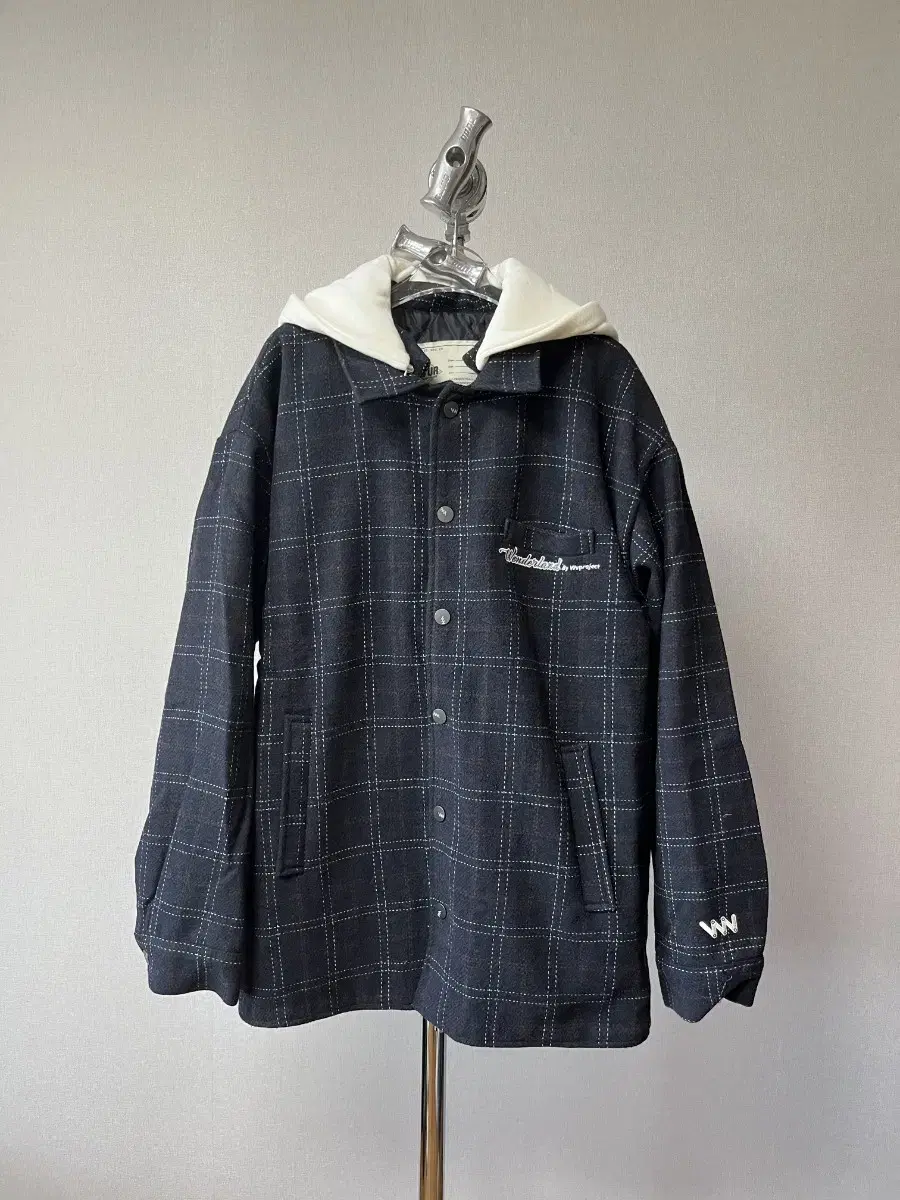 WVProject Check Jumper Winter Navy