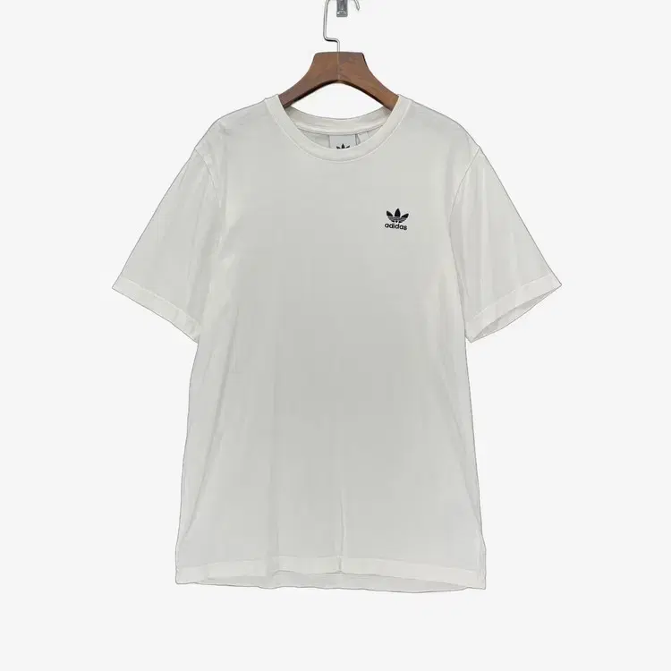 (L) Adidas Men's Short Sleeve White T-Shirt