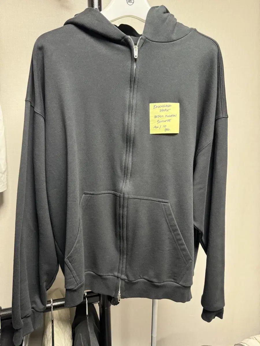 Balenciaga Post-it Hooded Zip-up XL