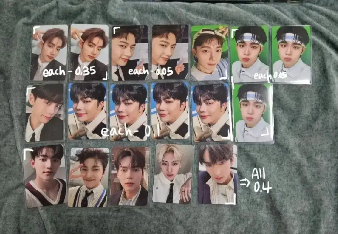 ZB1 photocard sell zhang hao Matthew Gunwook ricky taerae hanbin Yujin