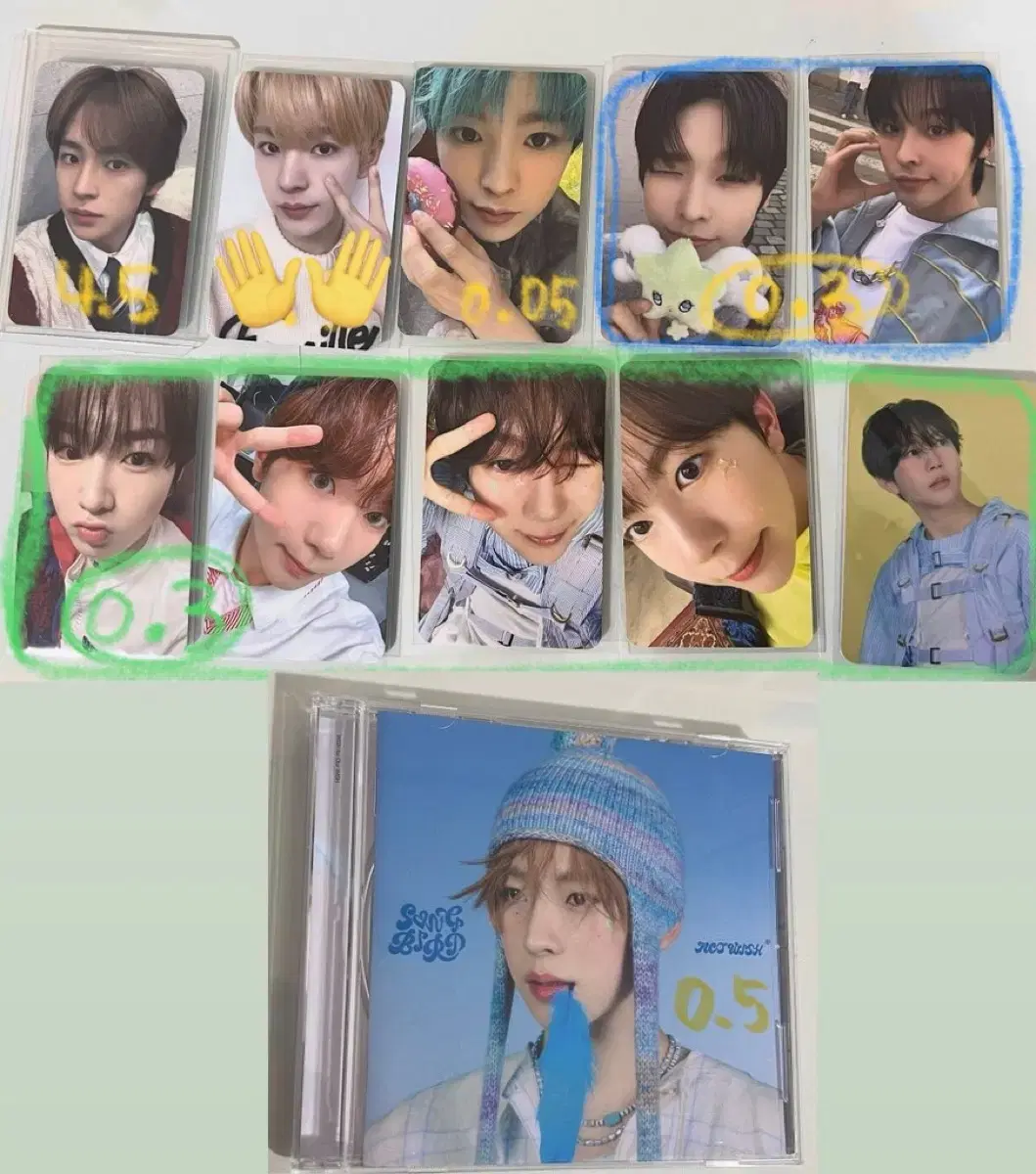 NCT wish Nippon Vahn unsealed album Yuushi riku Ryo Sakuya photocard WTS