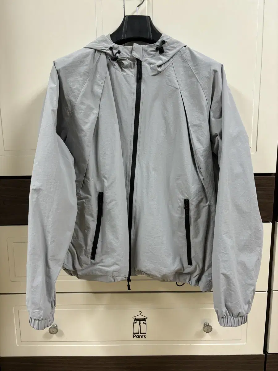 [M] Trillion Division Nylon Windbreaker Light Gray