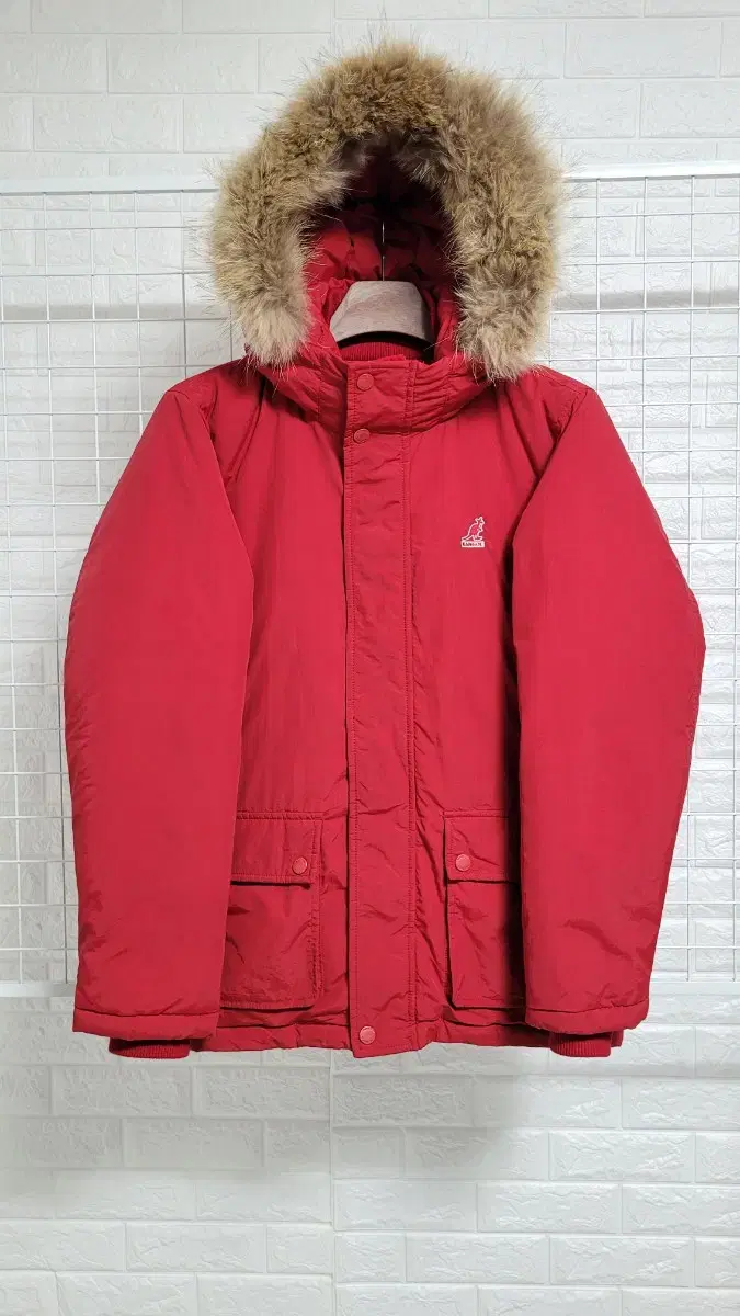 [M]KANGOLKangol deep red hooded jumperPadded jumper colorblocked M