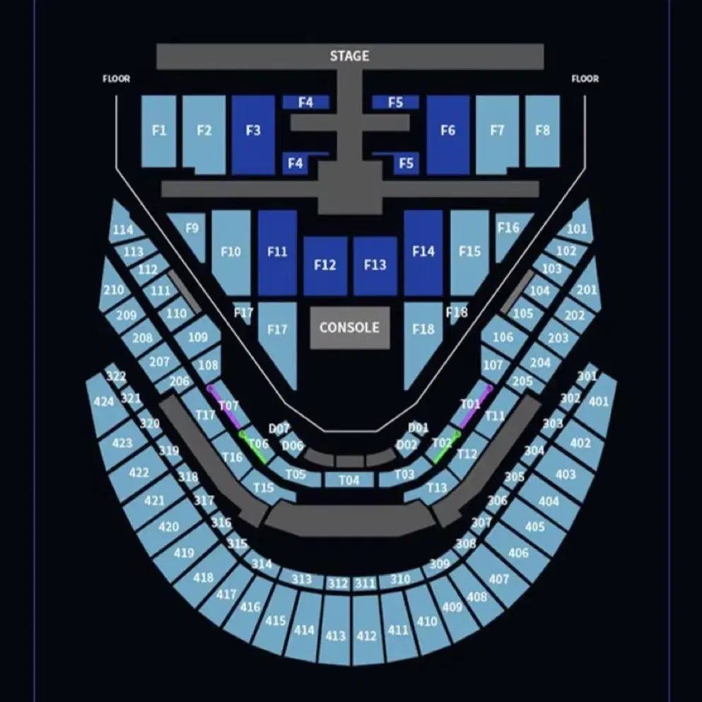 127 칠콘 일이칠 콘서트 막콘 209구역 양도 합니다!