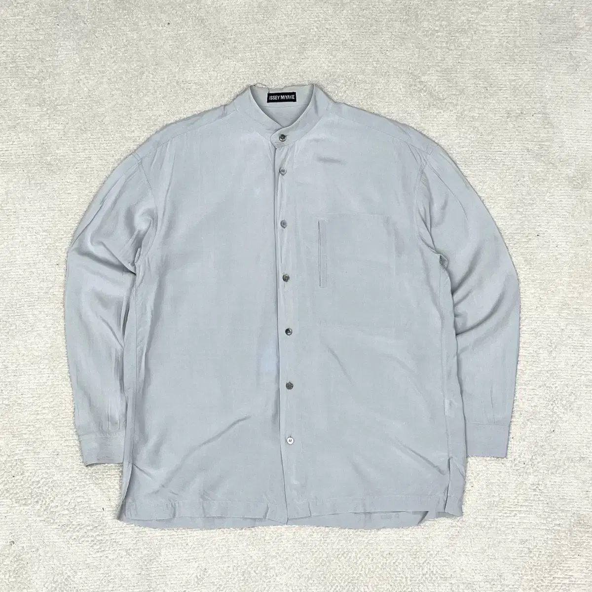 90s Issey Miyake China Kara Silk Shirt