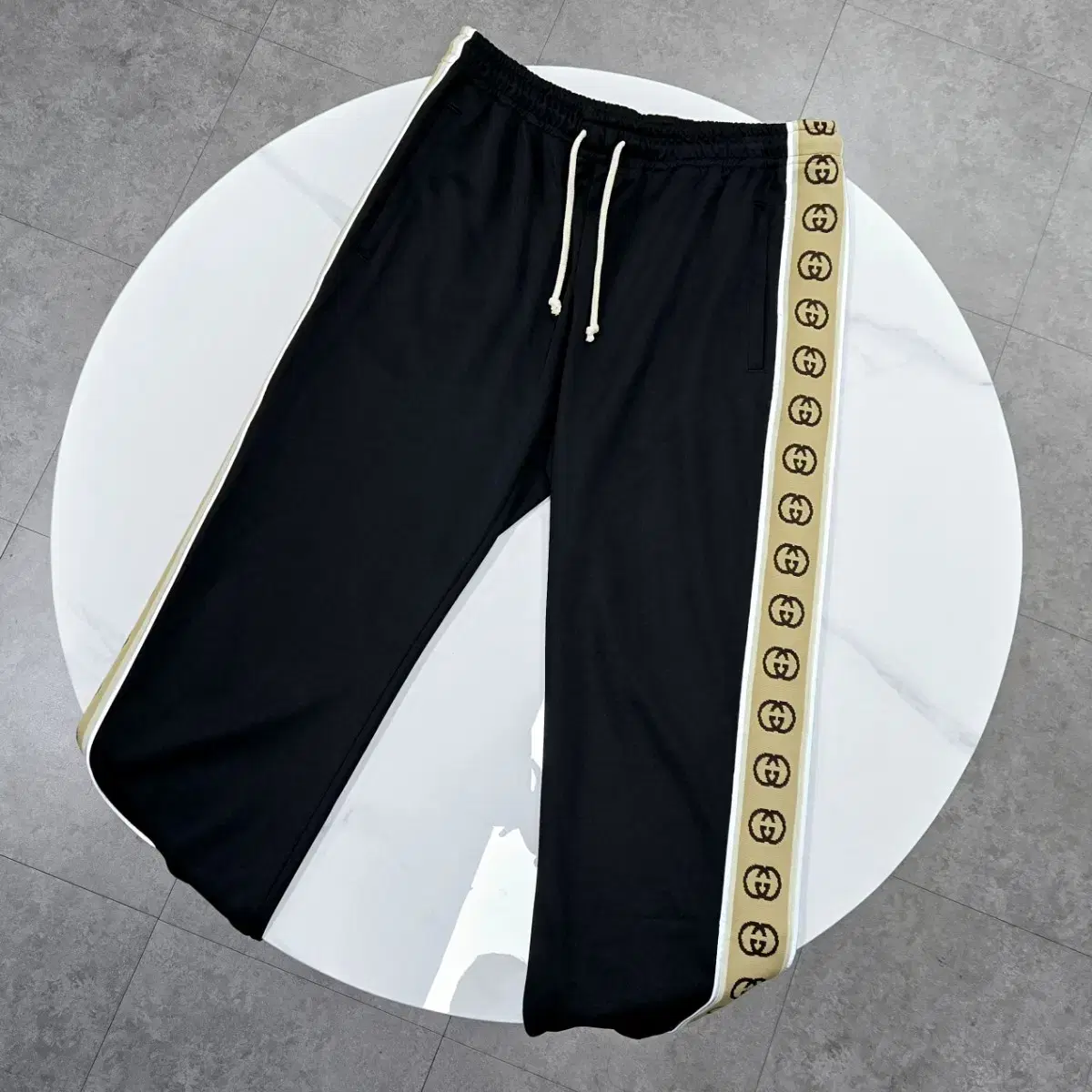 [ Department Store Version ] Gucci Interlocking Training Pants M Black