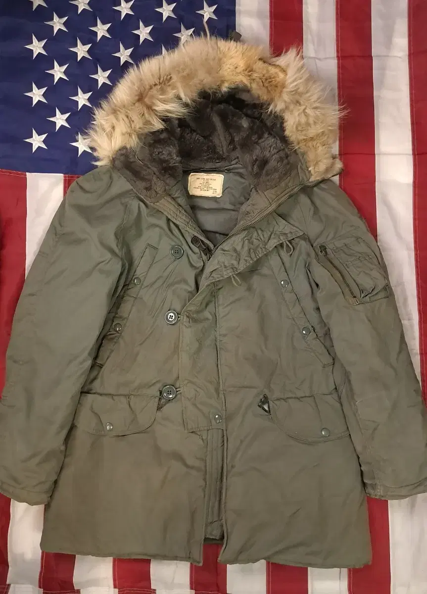 Original 70's US Air Force Skyline Wool Pile N-3B Parka