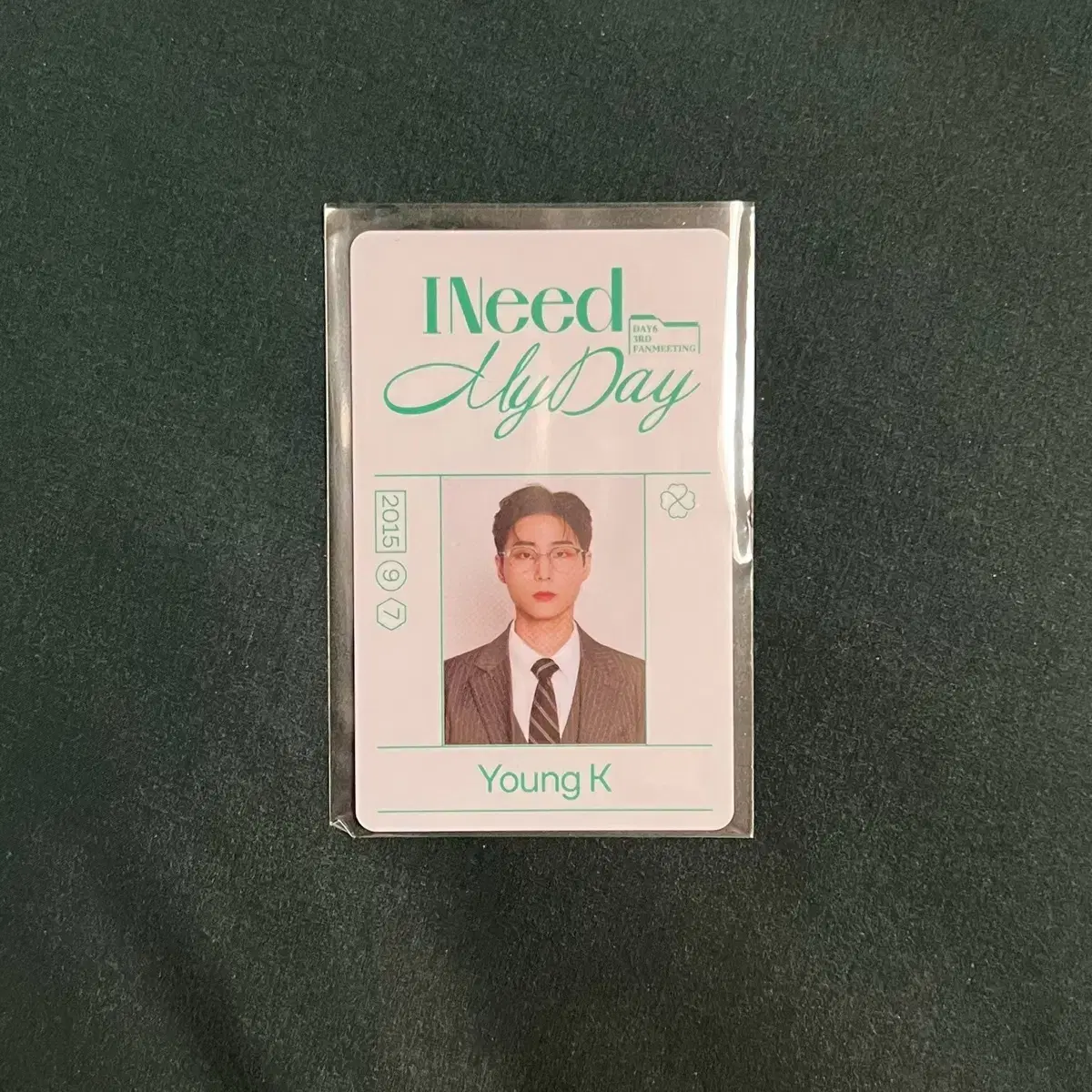 Day 6 YoungK ID card fanmeeting Goods