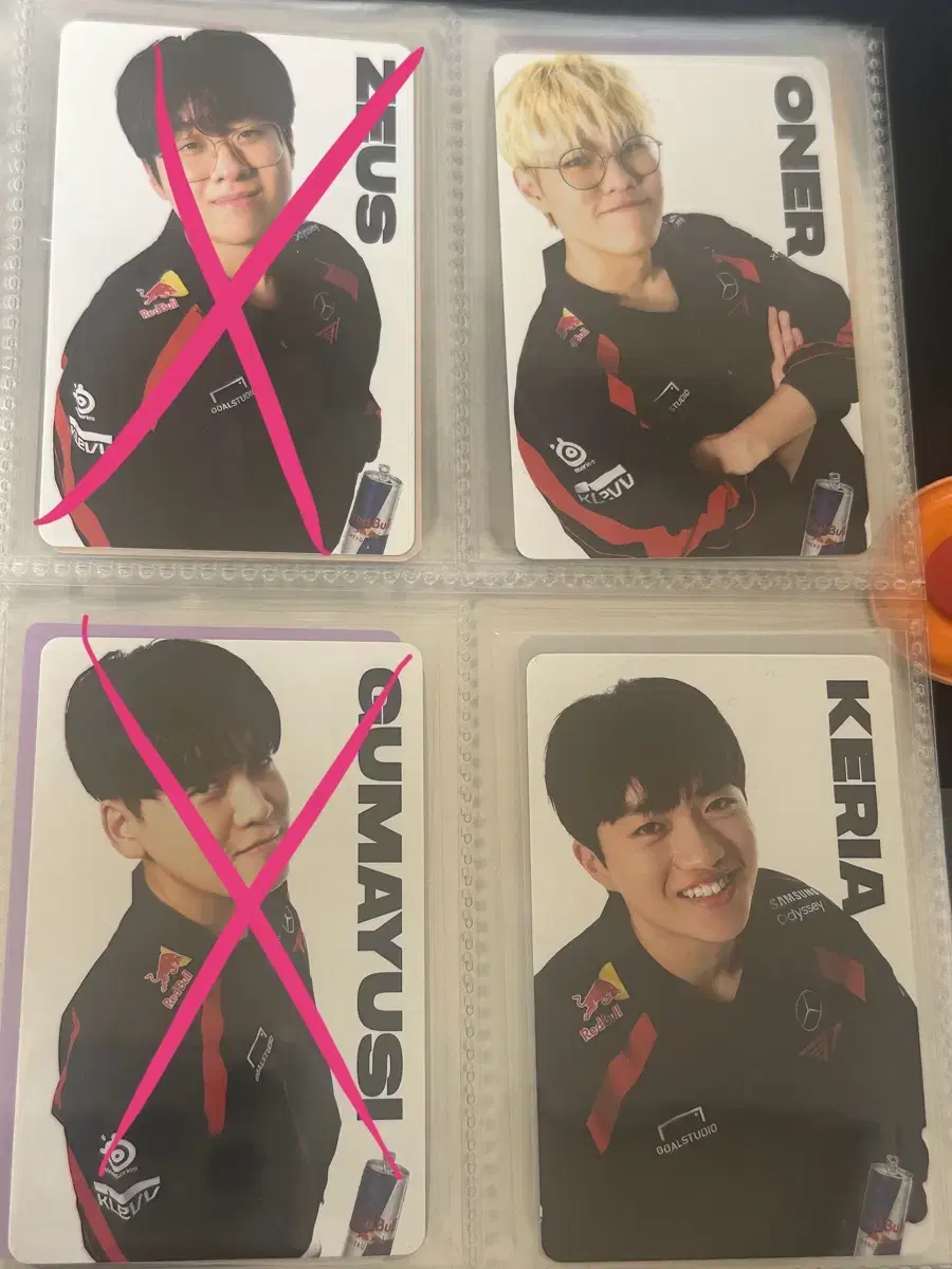 T1 Red Bull photocard A B Set