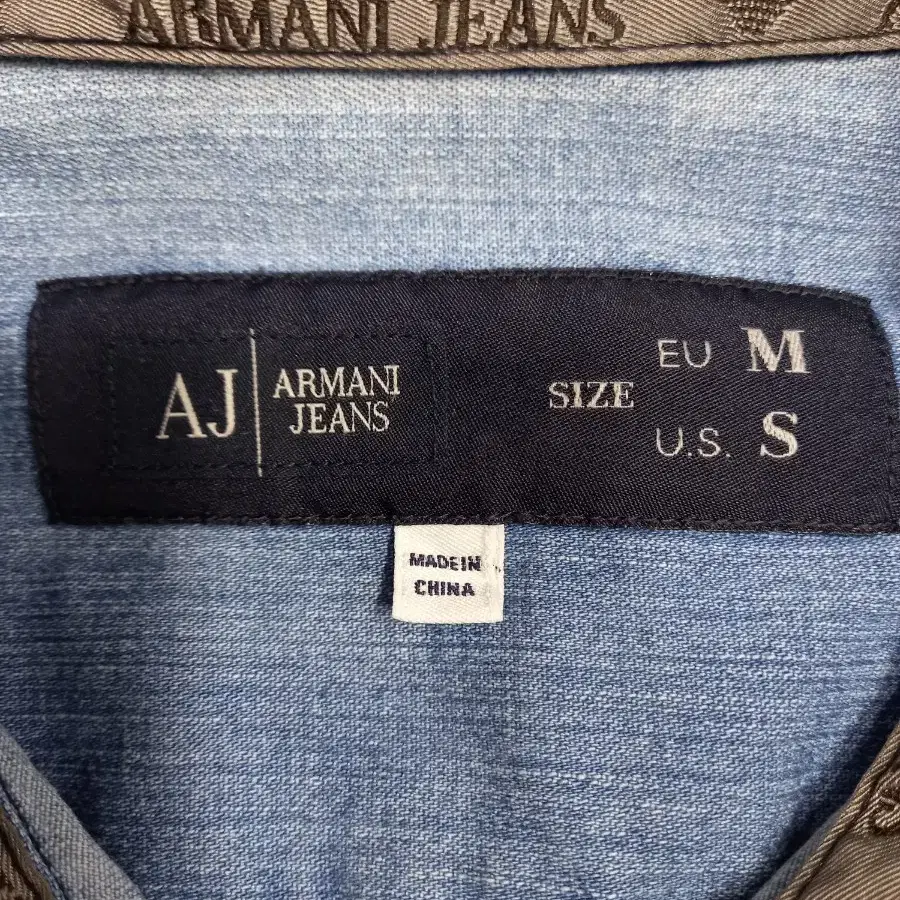 M95 ARMANI JEANS 스판 데님셔츠 연청 M-766