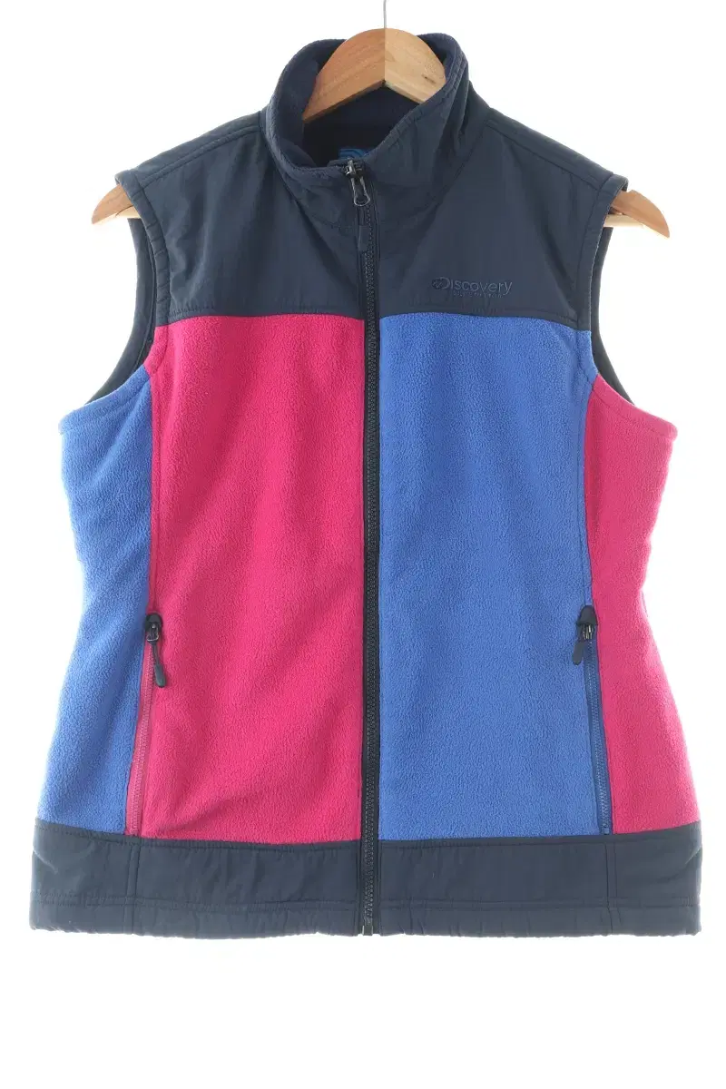 (L) Discovery kara Long Sleeve T-Shirt Fleece Hooded Vest-104E1