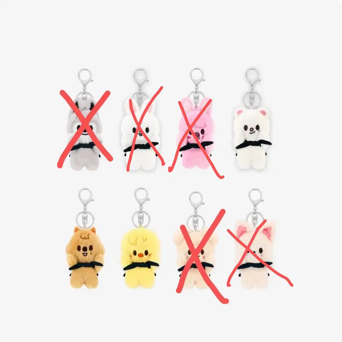 Skzoo Fluffy Magnet keyring skz straykids 10cm dolls