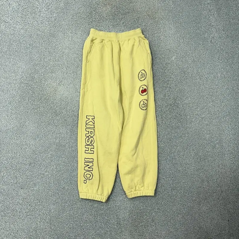 KIRSI Lemon print yellow jogger pants 1 size