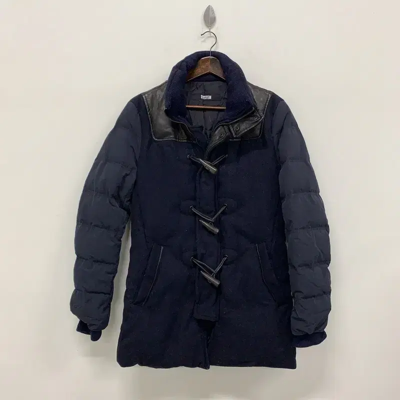 System Hansom Navy Tteokbokki Coat Sheepskin Goose Down Long Padded 95 G00167