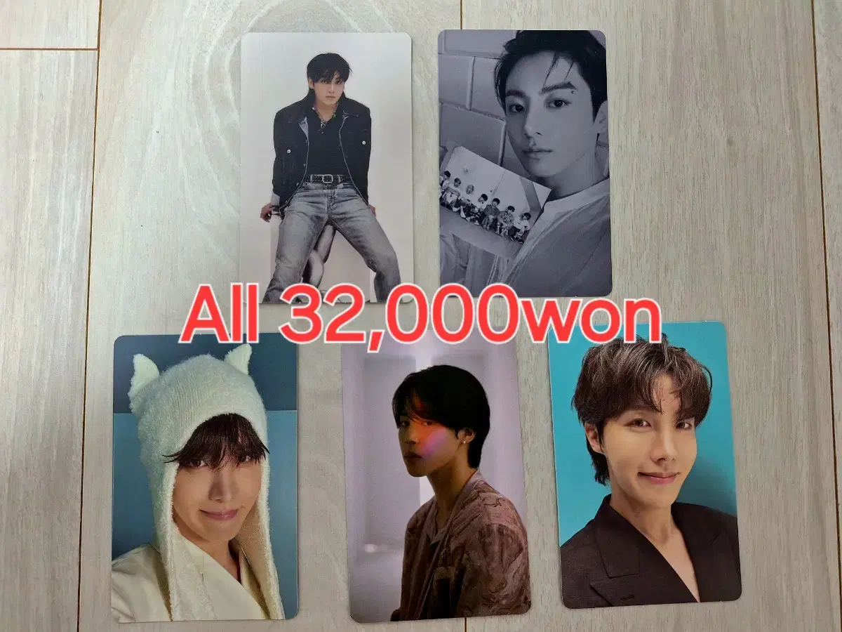 Jungkook GOLDEN ShowCase ld, jimin Proof ld photocard etc.