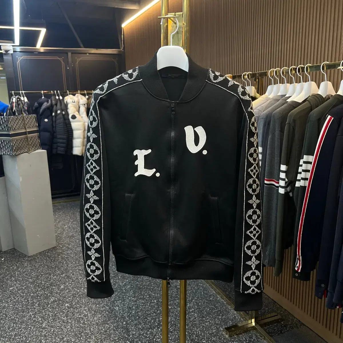 (M)Louis Vuitton Flower Track Zip Up