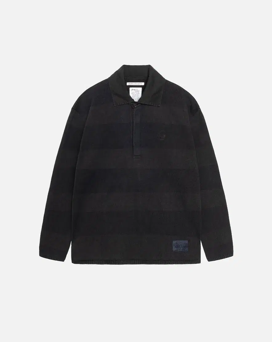 [M] Stussy Haregashi Workshop Rugby Knit Mud Overdy New