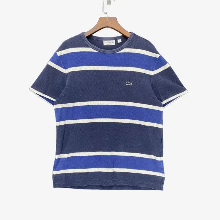 (S) Lacoste Men's Striped Regular Fit Short Sleeve T-shirt