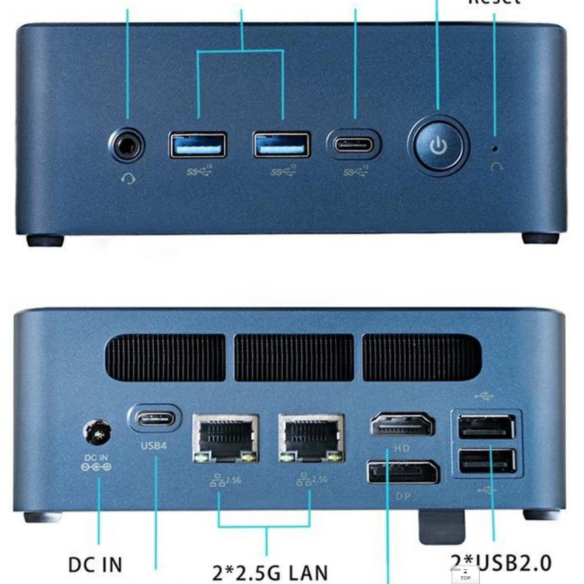 SZBOX S78 7840HS 8845HS 미니PC용 CPU FAN