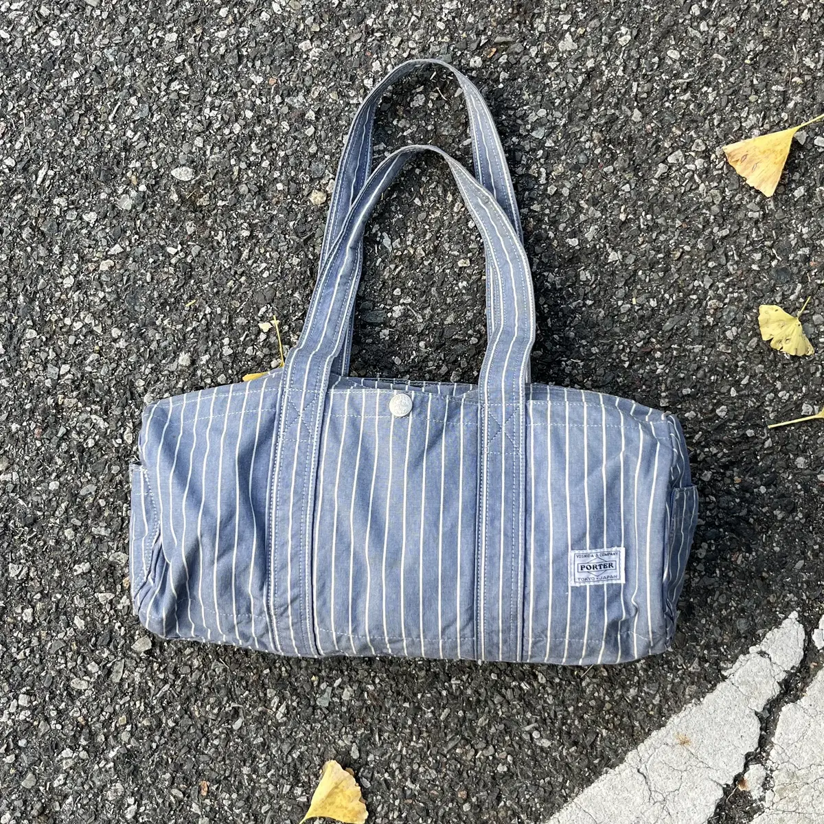 PORTER 70th Aniversary stripe tote Bag