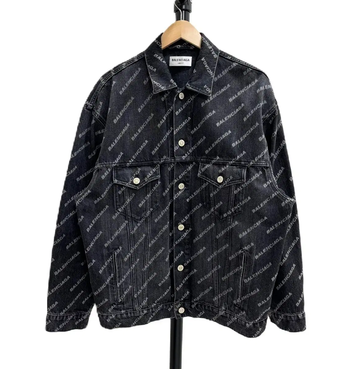 [XS]Balenciaga Multilogo Jeans Jacket