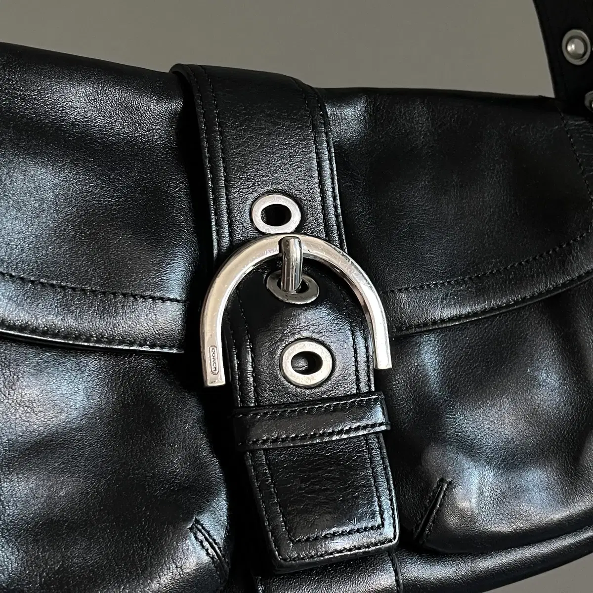 COACH 00's leather Baguette Shoulder Bag