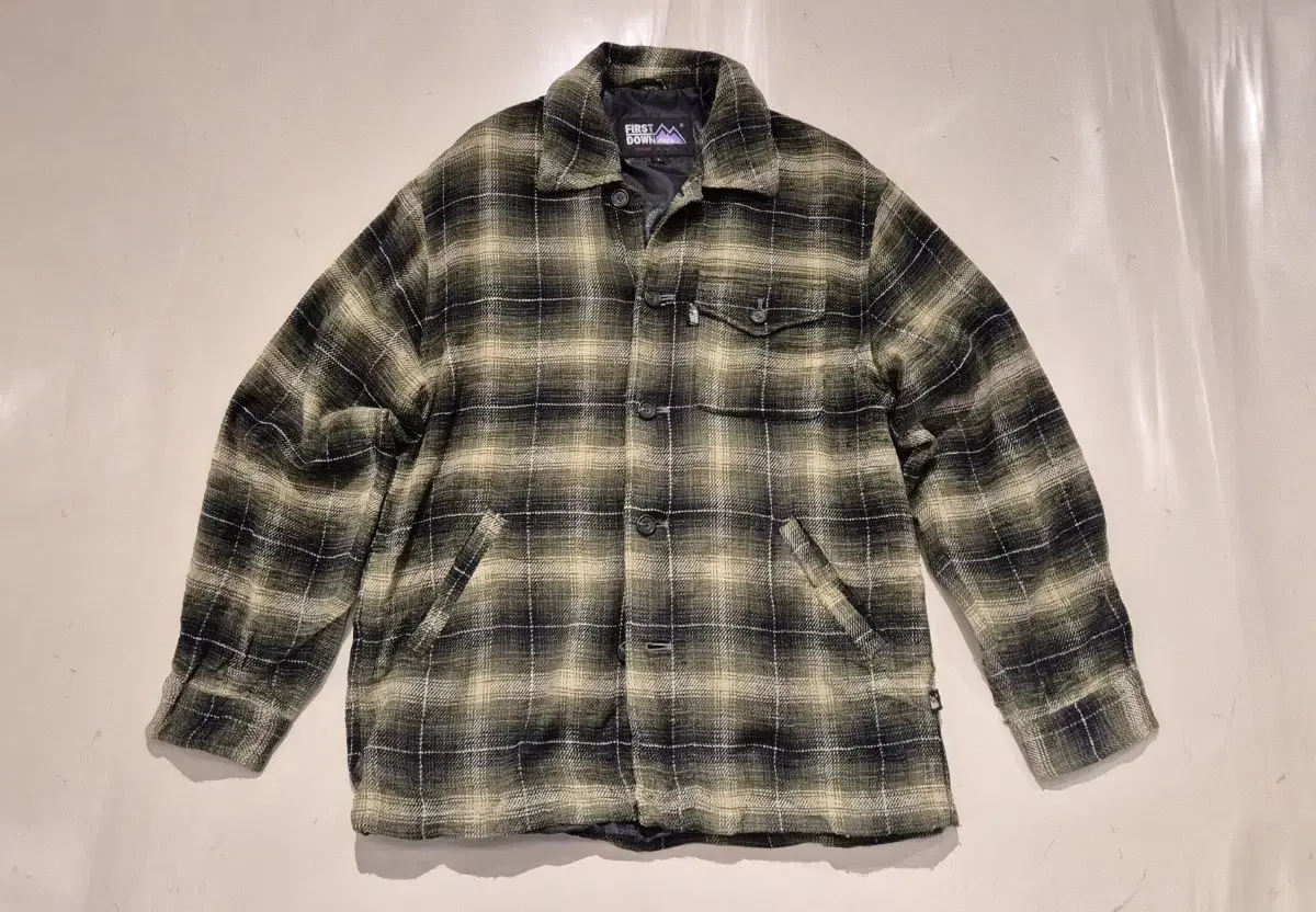 L>FIRST DOWN Flannel Check Jacket