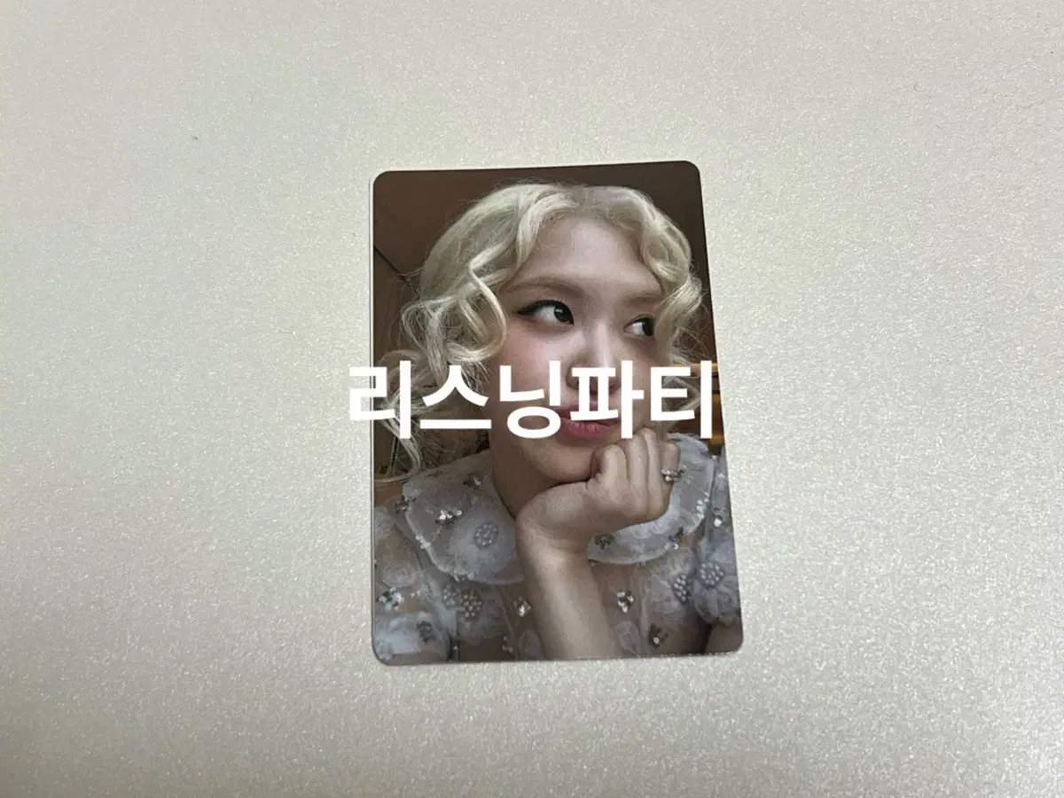 black pink rose listeningparty photocard wts rosie