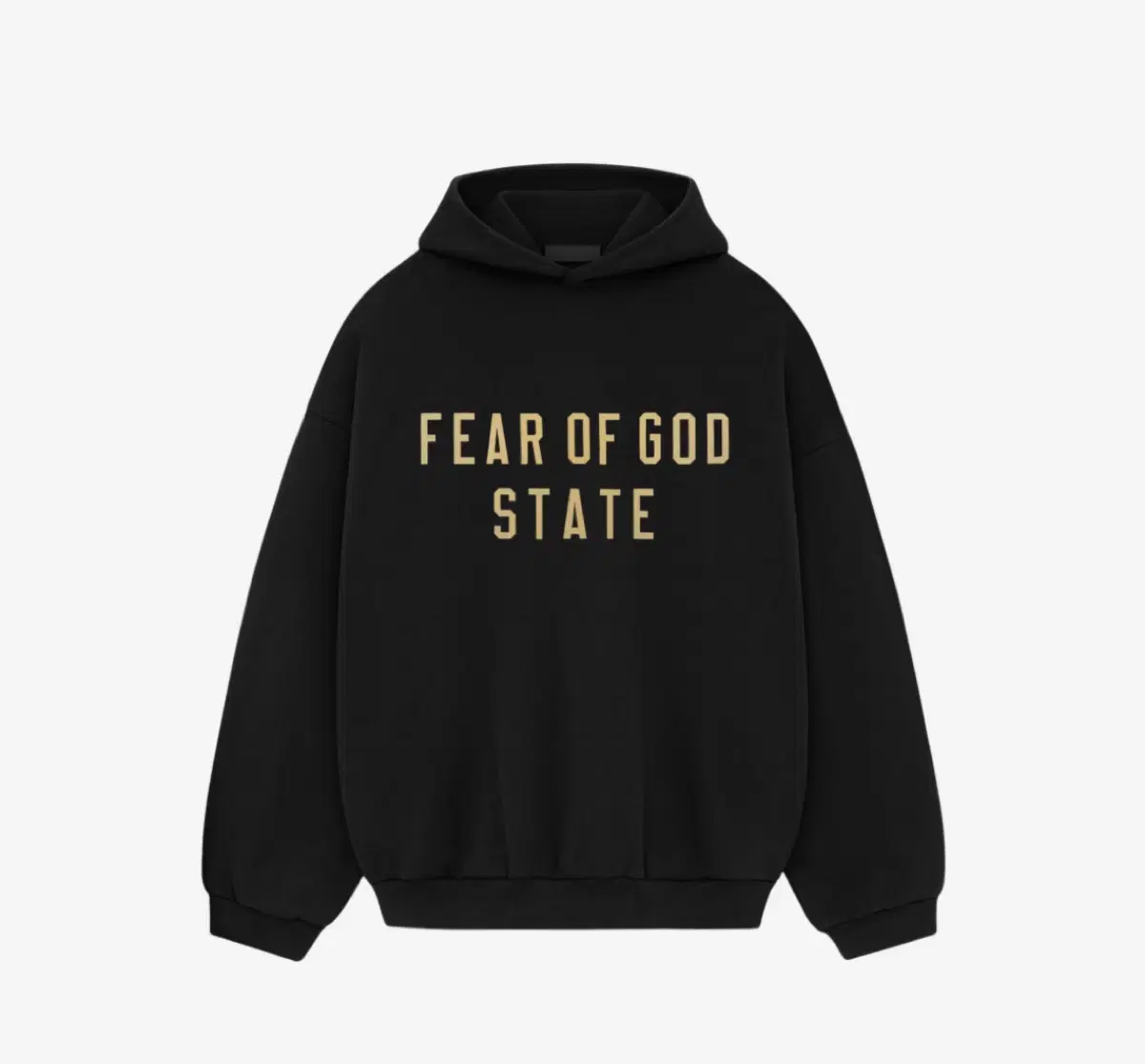 (XXS) Essentials fleece state hoodie black p.o.