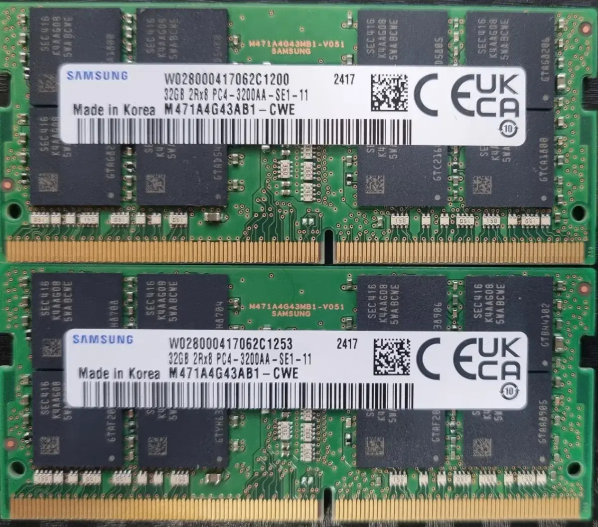 노트북램 DDR4 32GB