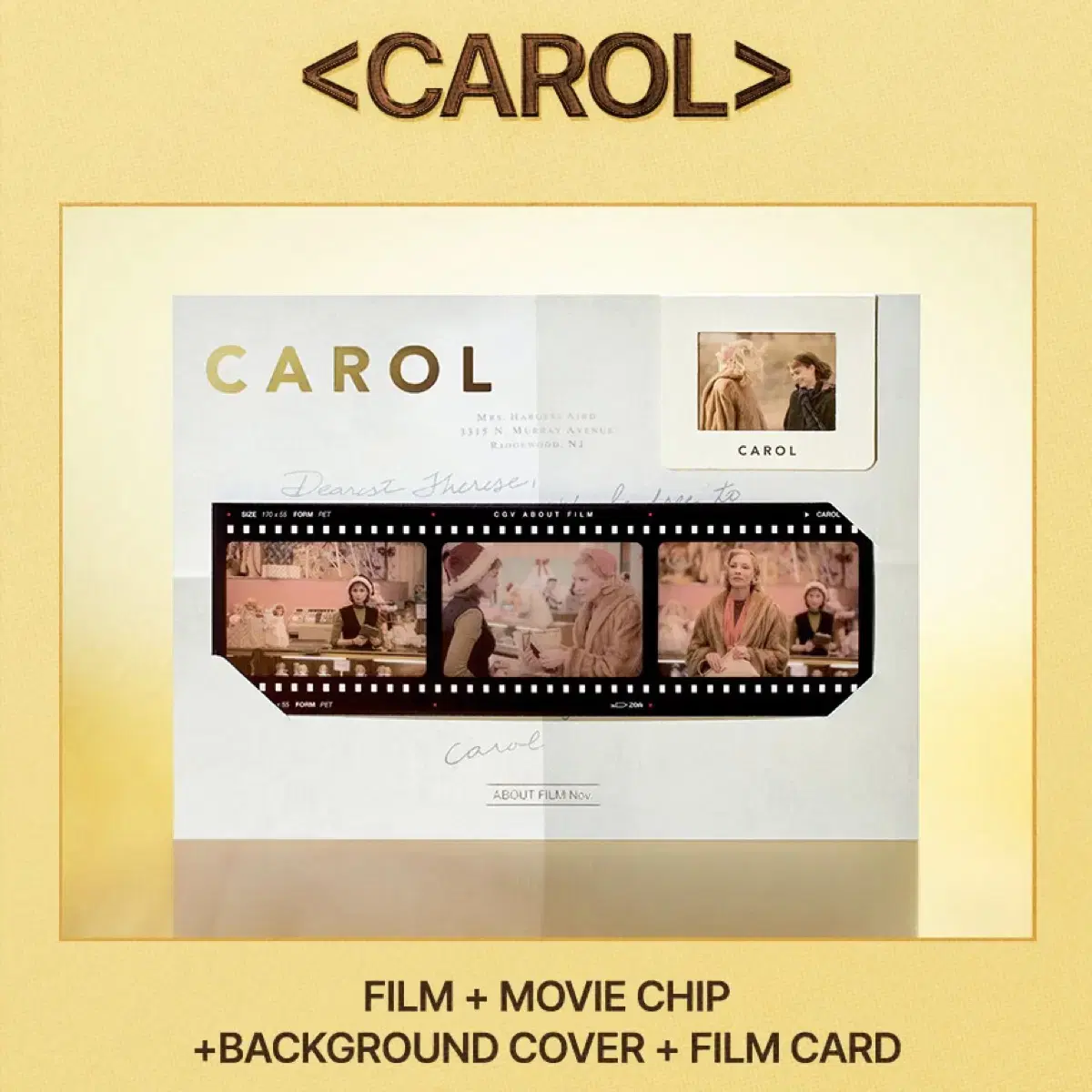 Carol About Film CGV pre-order benefit Merchandise