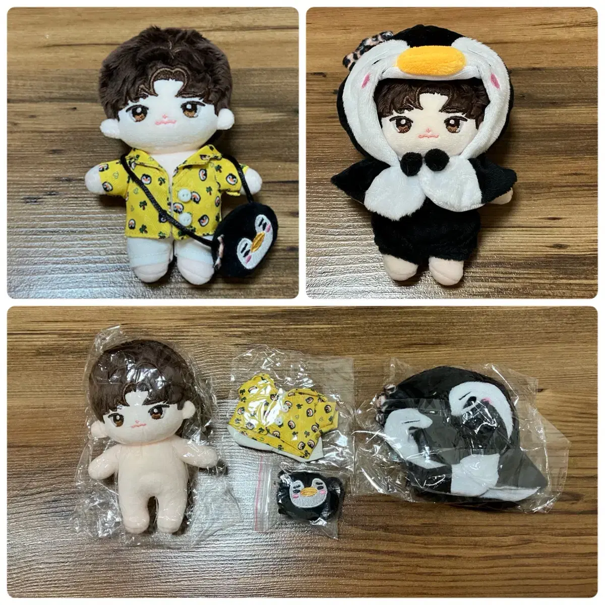 (Unsealed/Bulk) Junho Stone 10cm doll Peng Peng Suit Bag 2pm junho Lee Junho