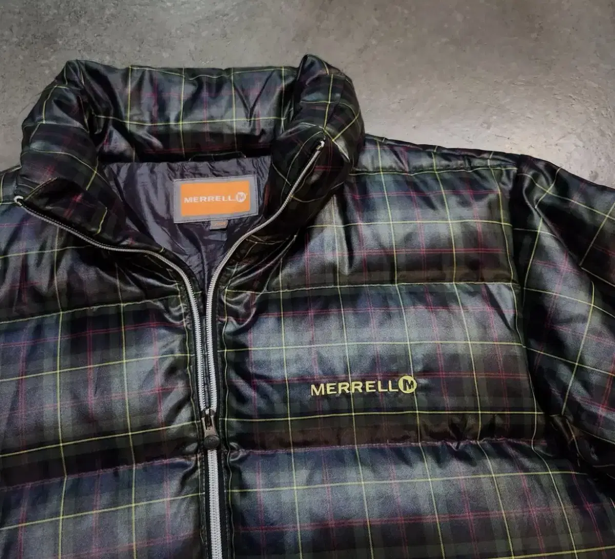 100% Merrell Tartan Check Goose Down Padding