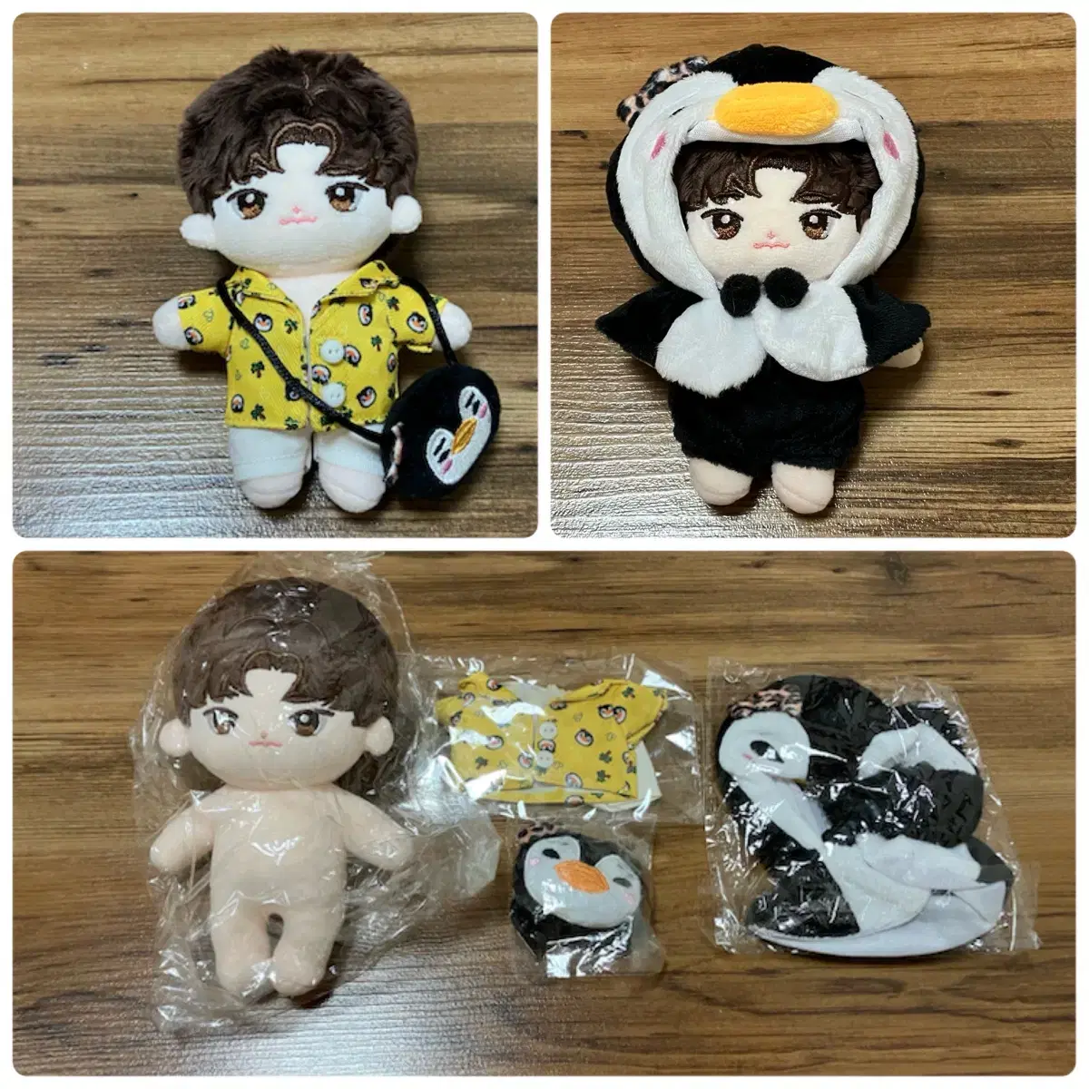 (unsealed) 2pm junho lee junho junho stone 15 centimeters doll peng peng suit bag