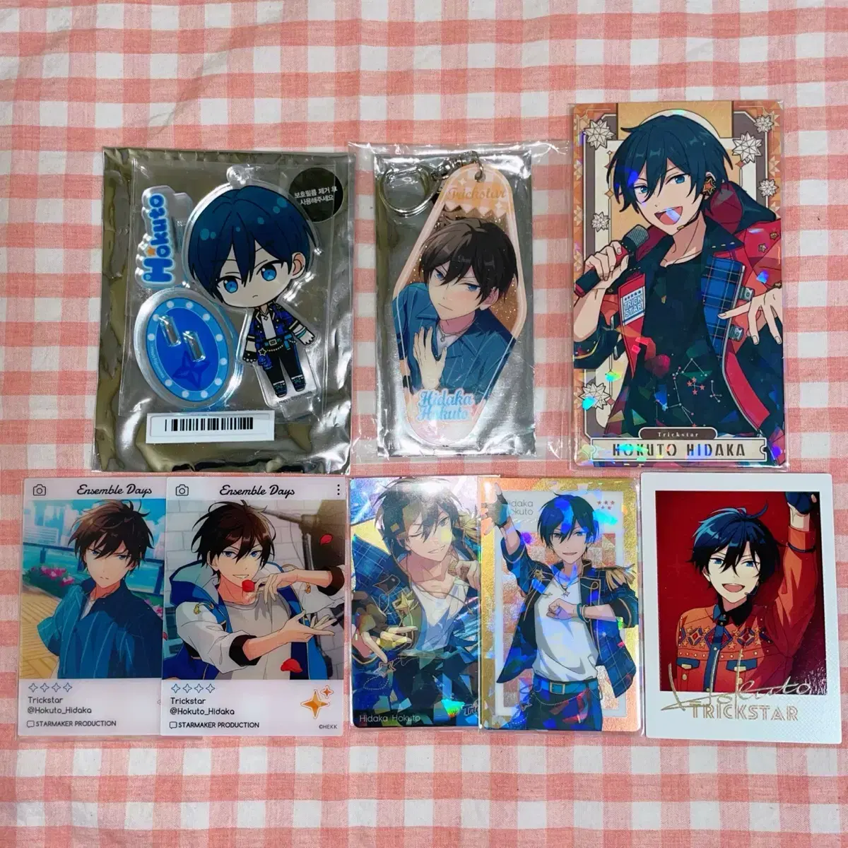 Anstar Hokuto AnyPlus Collaboration acrylic Flowers keyring Goods