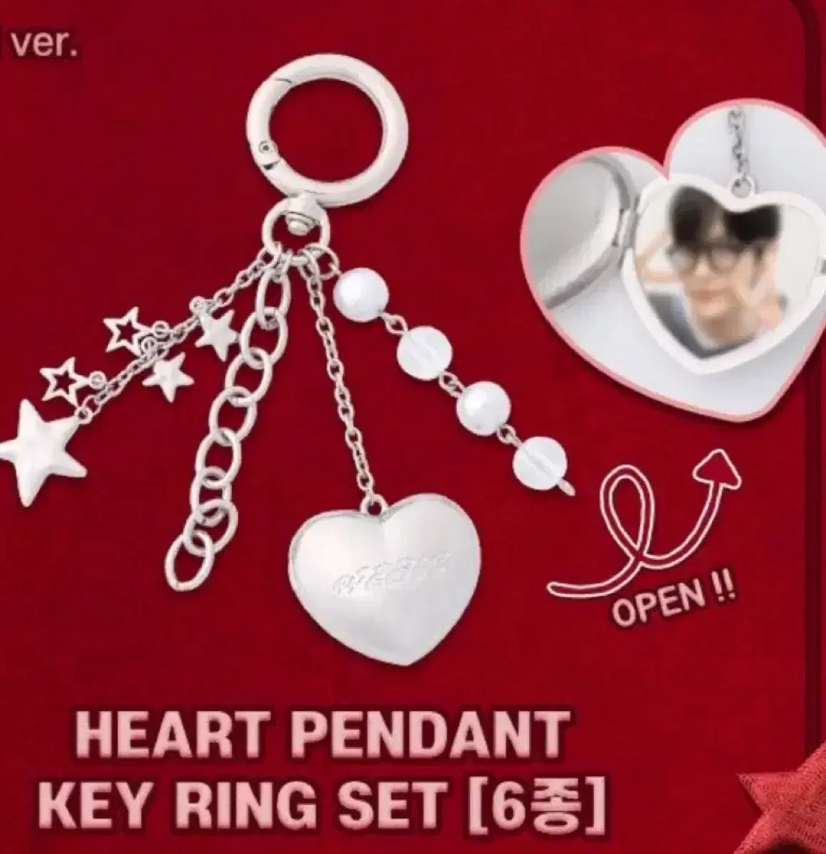 Heart Pendant keyring set by Uushi