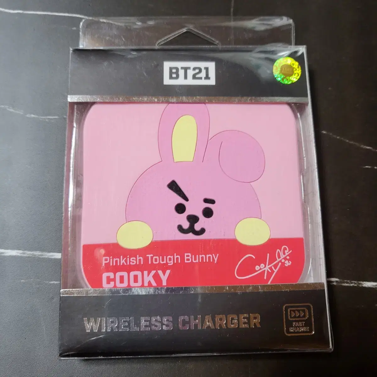 [미개봉]쿠키(정국) BT21 COOKY 실리콘 무선 충전 패드