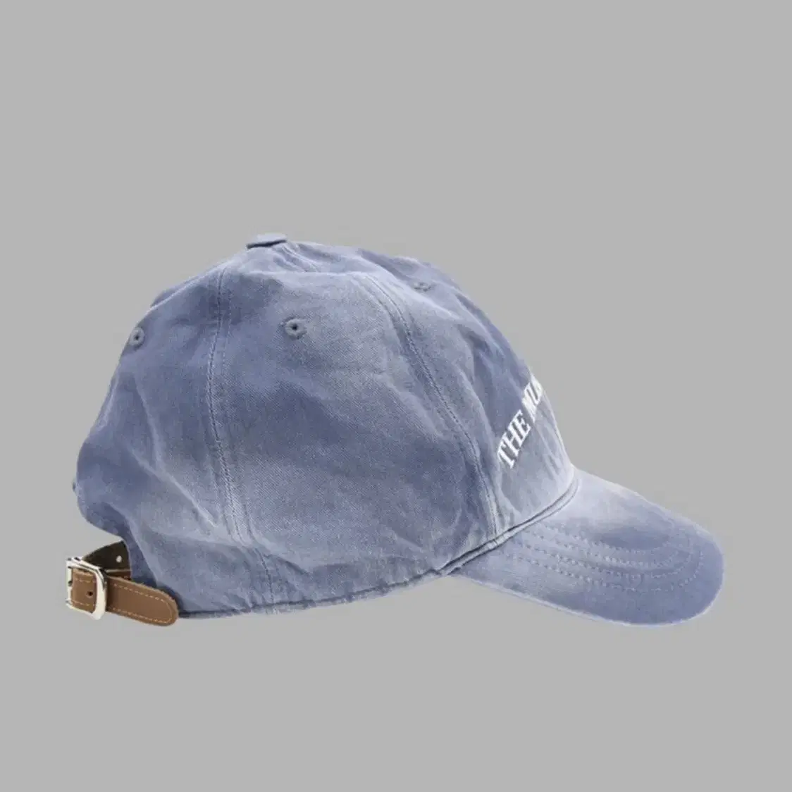 더뮤지엄비지터 WIRE BALL CAP (WASHED BLUE)