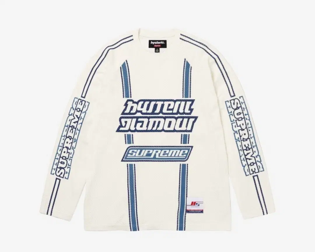 New)Supreme X Hysterical Glamour Long Sleeve White Size L,XL