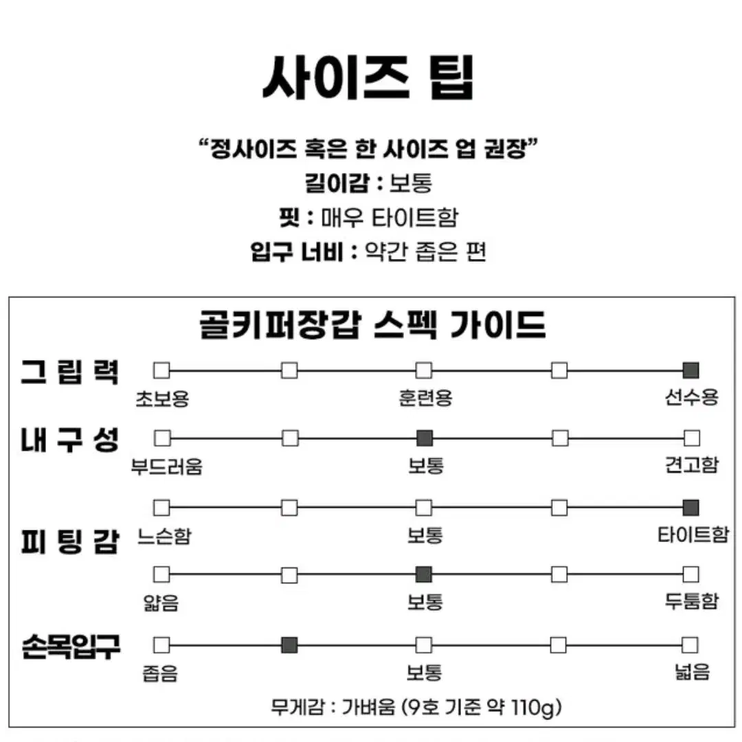 유니온 스키퍼 프로 블랙 & 스마트 에르고롤 다크니스 골키퍼 장갑 9호