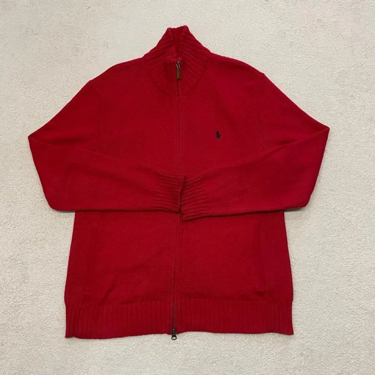 Polo Red Knit Zip-up Jacket W7630