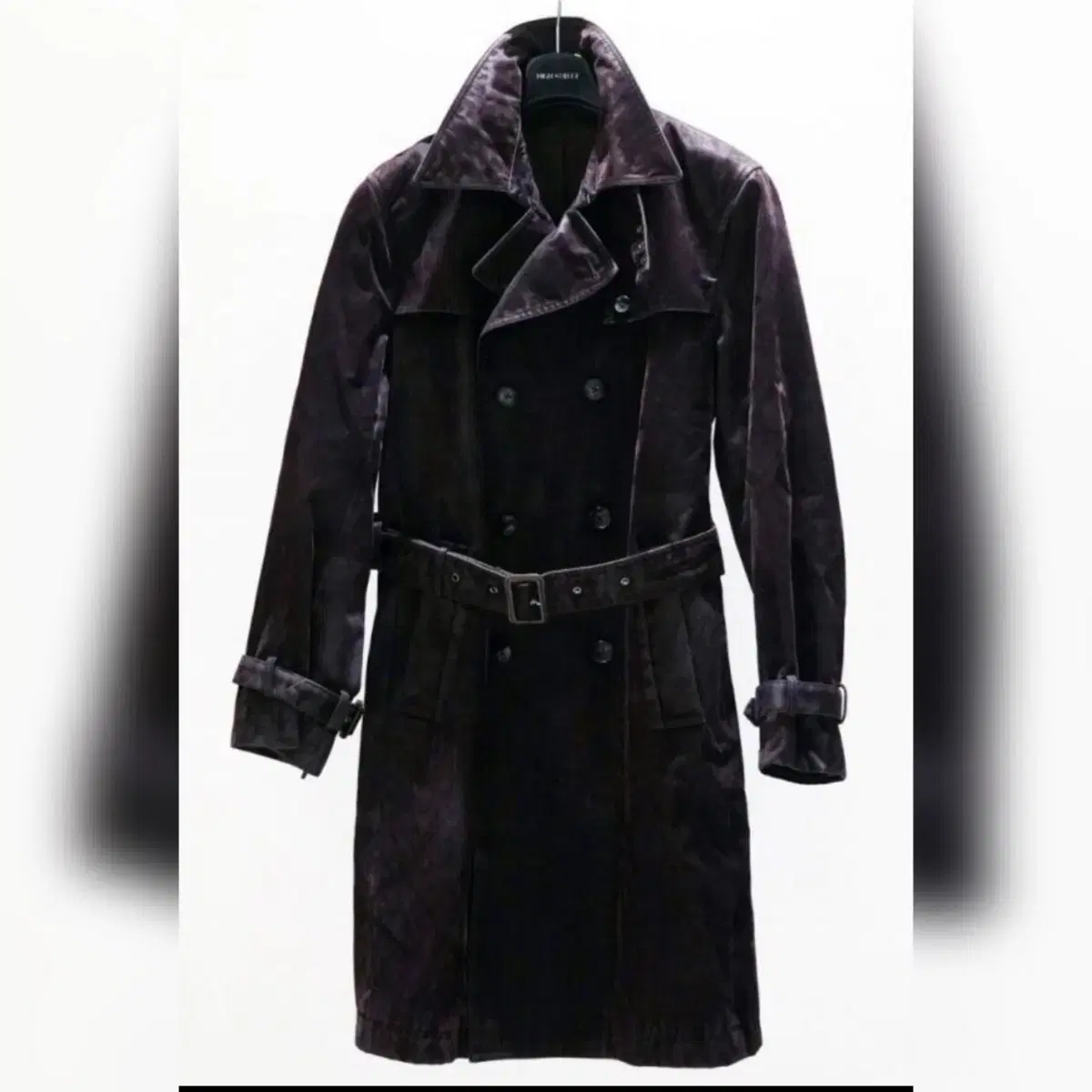 High Street x Limonta corduroy trench coat Burberry