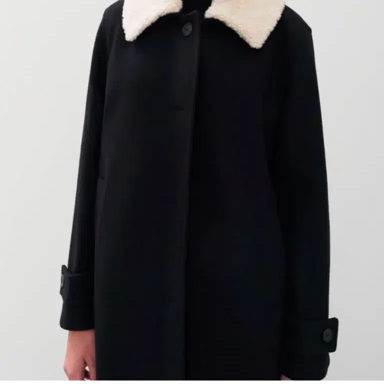 라벨아카이브 19fw shearling single wool coat